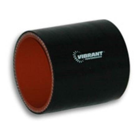 VIBRANT 4 Ply Reinforced Silicone Sleeve Connector- Black V32-2714